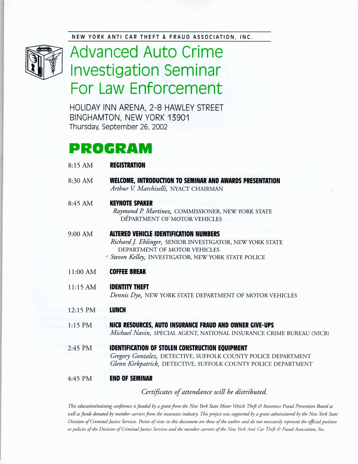 NYACT seminar program