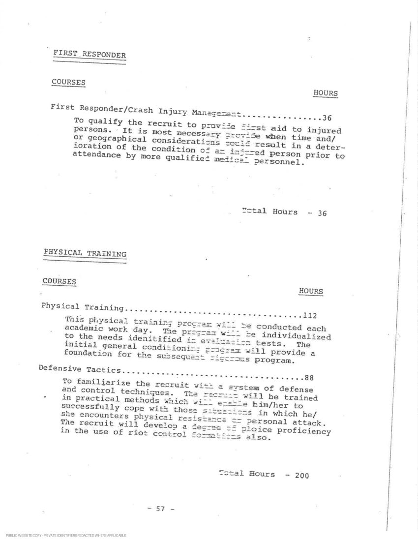 New York State Police academy and in-service transcript - page 32