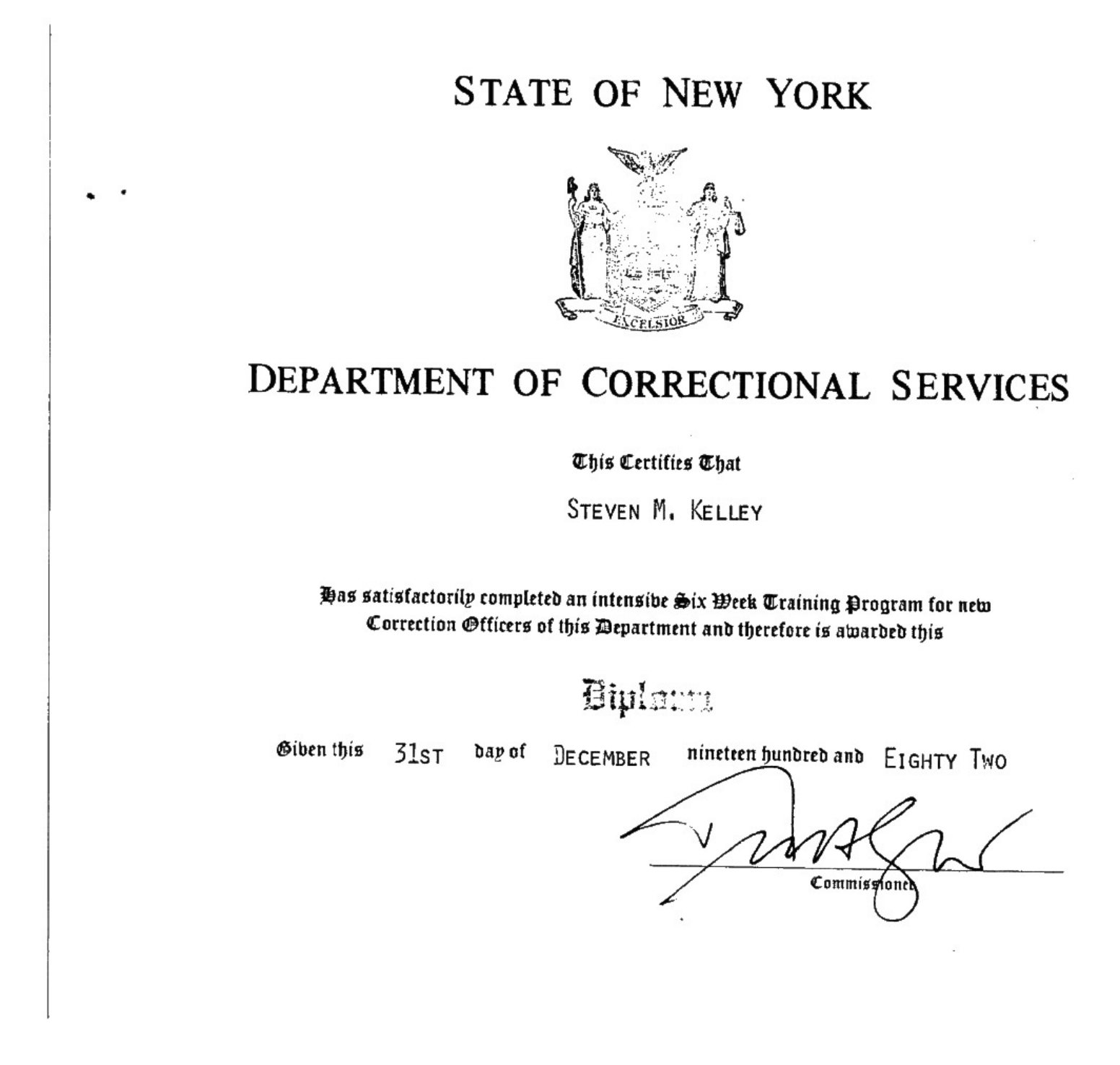 Page 1: Correction Officer Training Program