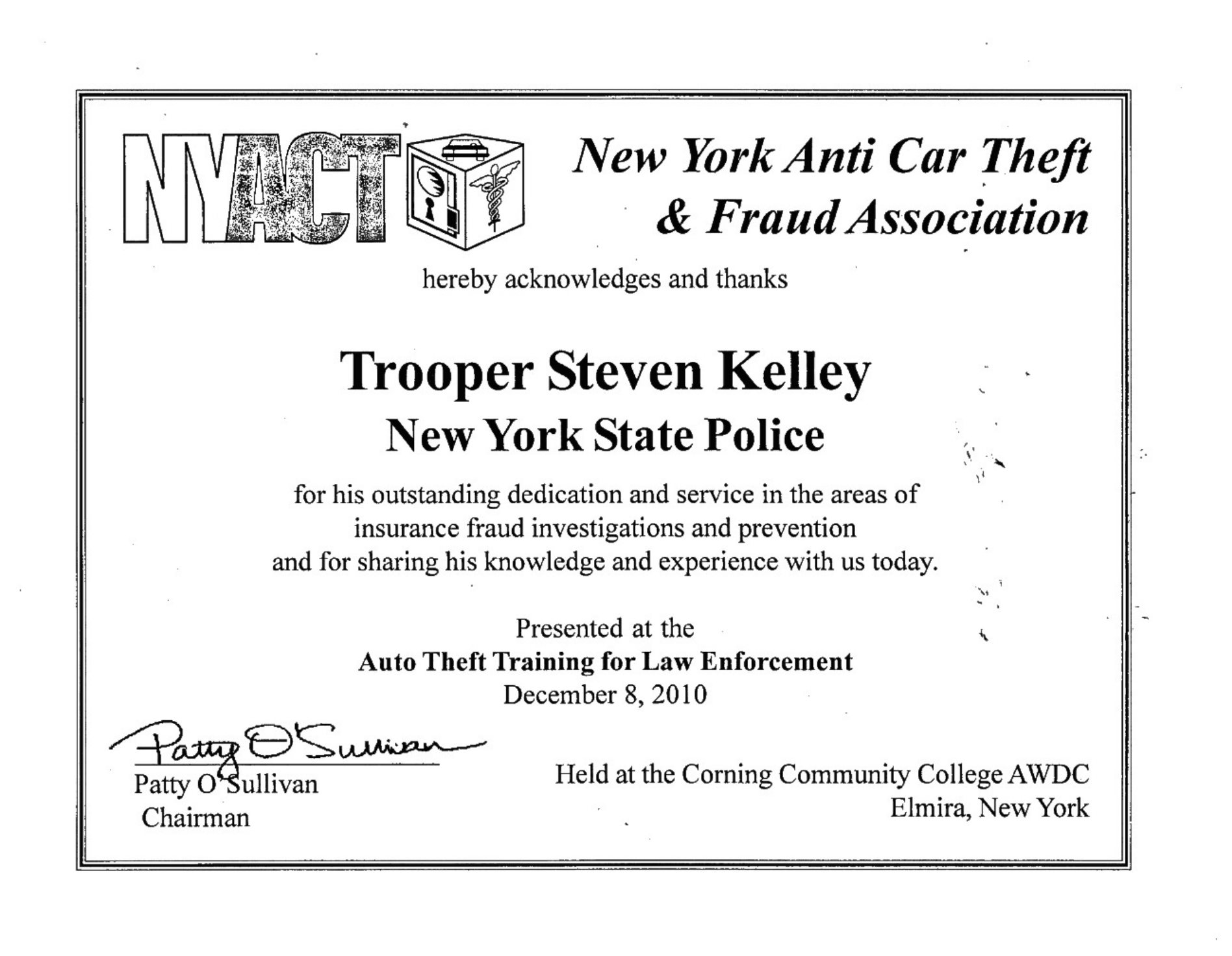 Page 31: Insurance Fraud Investigation & Training Recognition